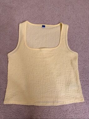 Butter Yellow Square Neck Tank